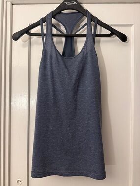 Patagonia Blue Racerback Tank Top - Built in Bra - Women's Size Medium
